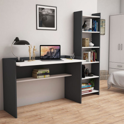 Bàn liền giá sách đa dạng thiết kế đẹp SMLIFE Dugar