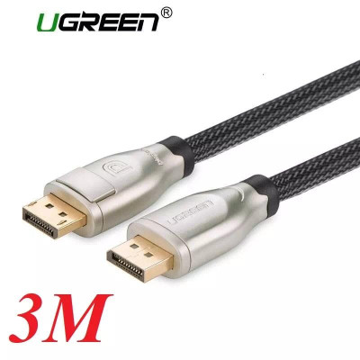 Ugreen UG30121DP107TK 3M Màu Đen Cáp 2 Đầu Displayport V1.2 cao cấp hỗ trợ 4K*2K 60GHz - HÀNG CHÍNH HÃNG