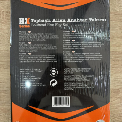 Bộ tay vặn T lục giác đầu bi 6 chi tiết RTB2000 Thổ Nhĩ Kỳ