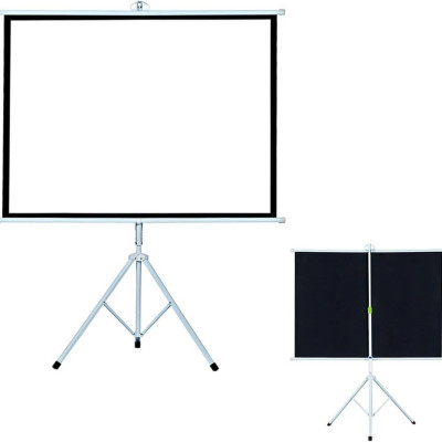 Màn chiếu di động 3 chân 100 inch, 120 inch, 135 inch chính hãng Apollo bảo hành 12 tháng tiện gọn dễ dàng di chuyển - Hàng nhập khẩu