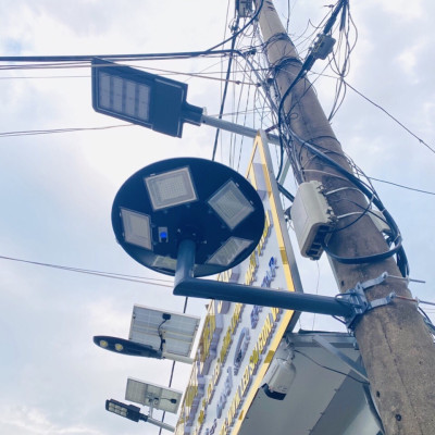 Đèn Năng Lượng Mặt Trời Sân Vườn, Đèn Công Viên UFO 500, 5 Ô Siêu Sáng. Đèn Dĩa Bay