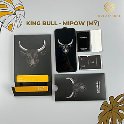 Kính cường lực King Bull Mipow (Mỹ) BJ321/BJ213/BJ211 Trong suốt Full màn hình - Hàng chính hãng