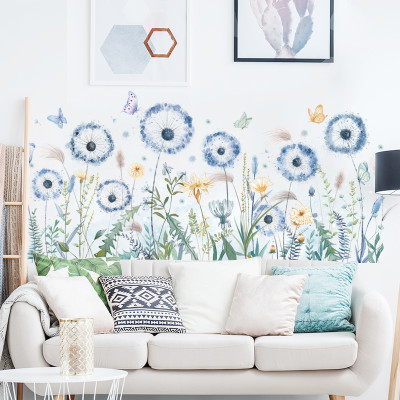 Sticker Giấy Dán Tường Decal Dán tường Tranh Dán Tường Trang Trí Tường Mẫu Hoa Bồ Công Anh ZDB-2272