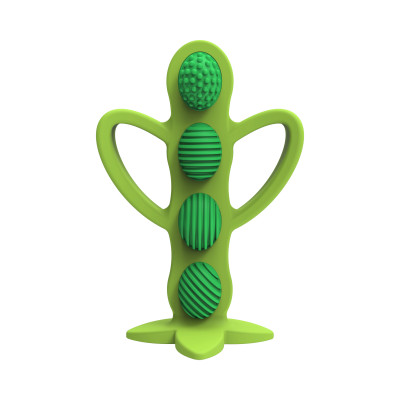 [ TE224 ] Ngậm nướu hình hạt đậu xanh, 100% Silicone - Dr.Brown