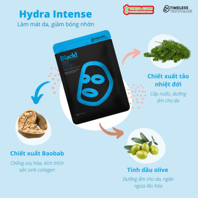 Mặt nạ Than hoạt tính Cấp ẩm Timeless Truth Mask Hydra Intense Hộp 5 miếng