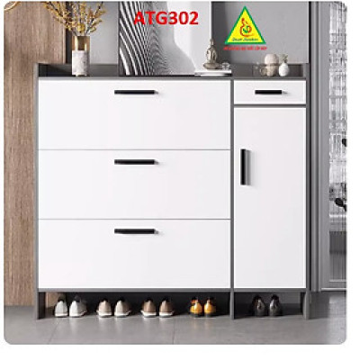 Tủ giày thông minh cánh lật, tủ giày đẹp bằng gỗ MDF ATG302