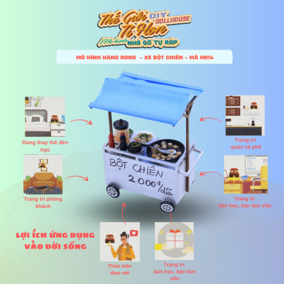 MÔ HÌNH SÀI GÒN XƯA - XE BỘT CHIÊN - HR14