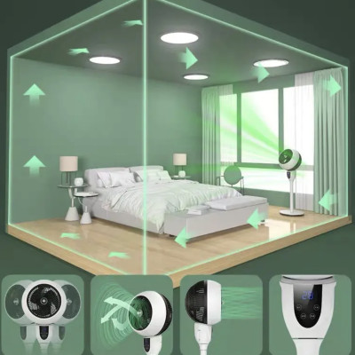 Quạt Đứng Cảm Ứng Bear DFS-D47F2 Gồm 6 Tốc Độ 9 Cánh Quạt Làm Mát Sâu, Có Hẹn Giờ Và Điều Khiển Từ Xa Độ Ồn Cực Thấp 35 dB Công Suất 47 W - Hàng Chính Hãng