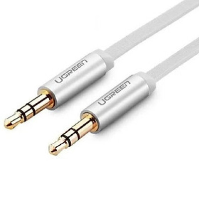 Ugreen 10767 5M màu Trắng Cáp âm thanh 2 đầu 3.5mm dương AV119 - Hàng chính hãng