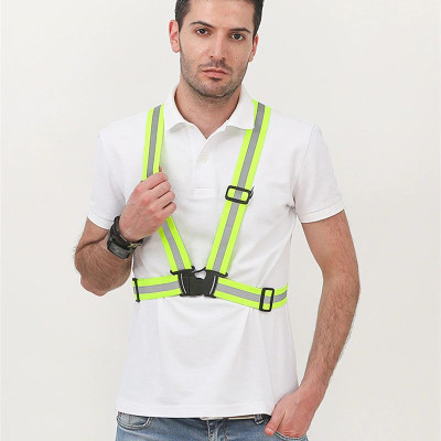 Combo 2 Áo Dây Phản Quang Nam Nữ (Xanh và Cam) Với Dây Thun Đàn Hồi Co Giãn An Toàn Đi Xe Đạp, Xe Máy Và Đi Phượt Mai Lee