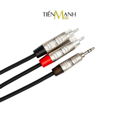 Dây Cáp Chia Tín Hiệu Chữ Y Hosa Rean by Neutrik Pro Đầu 3ly Stereo TRS Sang 2 Hoa Sen RCA HMR-003Y, HMR-006Y, HMR-010Y Cable 2RCA Hàng Chính Hãng