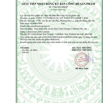 Viên Dầu Cá Hồi New Zealand Nutri Omega-3 Salmon Oil 60 Viên | Hỗ Trợ Sức Khỏe Mắt, Não, Tim - Nhập Khẩu Chính Hãng