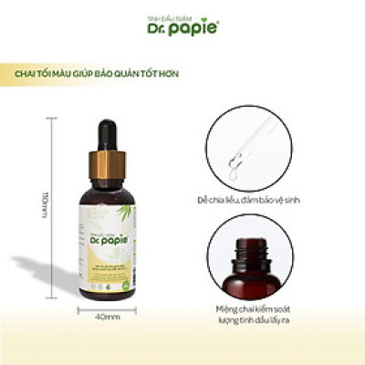 Tinh Dầu Tràm Gió Nguyên Chất Dr Papie cho Bé Từ Sơ Sinh chai 30ml