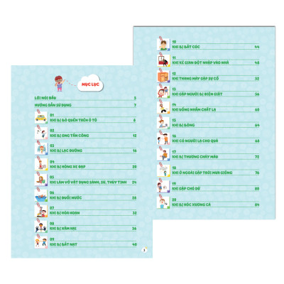 Sách Cẩm nang hướng dẫn trẻ xử lý tình huống khi gặp nạn