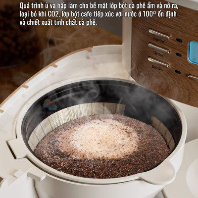 Máy Pha Cà Phê CF06 Tự Động Vừa Xay, Vừa Pha 2 Trong 1, Từ 2-12 Cốc/Lần, Hẹn Giờ Pha Thông Minh, Cối Xay Cafe Lưỡi Nón Độ Đồng Nhất Cao, Hàng Chính Hãng