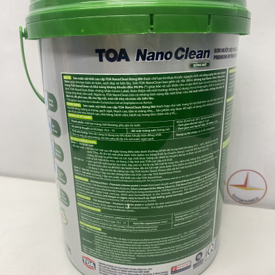 Sơn nước nội thất cao cấp Toa Nanoclean màu xanh lá 7658_ 5L