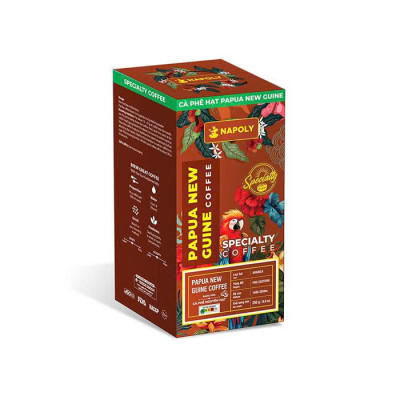 Cà Phê Arabica PAPUA NEW GUNIE - Hương Vị Trái Cây - Rang Nguyên Hạt Dùng Pha Máy/Phin Cao Cấp 250g/túi