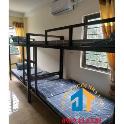 Giường sắt homestay dành cho ký túc xá 1mx2m