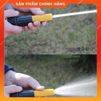 ️ Bộ dây vòi xịt nước rửa xe, tưới cây , tăng áp 3 lần, loại 7m, 10m 206622-5 cút sập,nối đen