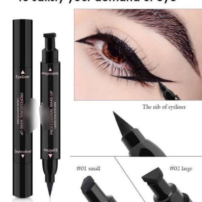 Dụng cụ trang điểm kẻ mắt 2 đầu cho bạn gái xinh đẹp mỗi ngày 