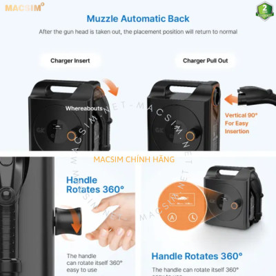 Sạc ô tô điện MERCEDES-BENZ GLE - Sạc tại nhà - di động cao cấp 3,68KW (6-16A) chính hãng Macsim