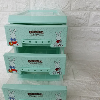 Tủ Nhựa Song Long Mini 3 Tầng Đáng Yêu Cho Bé