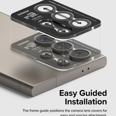 Dán camera Ringke Lens Frame Glass cho Samsung Galaxy S24 Ultra_ Hàng Chính Hãng