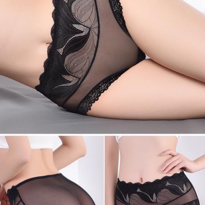 combo 5 chiếc quần lót ren fom to cạp cao giao màu ngẫu nhiên 