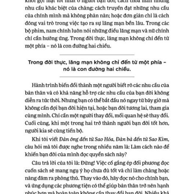 Vượt Qua Chuyện Sao Hỏa, Sao Kim - Kỹ Năng Gìn Giữ Và Phát Triển Cuộc Sống Lứa Đôi Trong Thế Giới Phức Tạp Ngày Nay