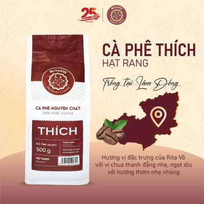 Cà phê hạt rang Rita Võ Cafe Thích 500g