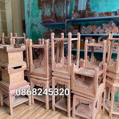 Đôn gỗ hương đá để đồ đa năng kt cao 70×30cm 