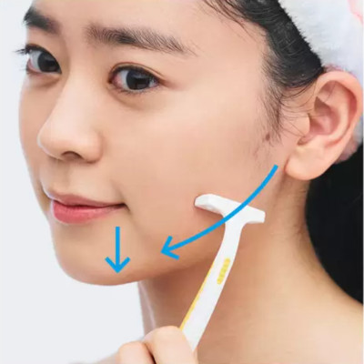 Set 03 chiếc dao cạo mặt Pretty, lưỡi bằng thép mạ 2 lớp Titanium sắc bén & bền bỉ - nội địa Nhật Bản