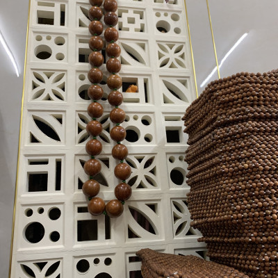 Vòng Lắc Bụng / Vòng Lắc Eo Hạt Gỗ Hương Cao Cấp Hạt 7cm ( video , hình thật )