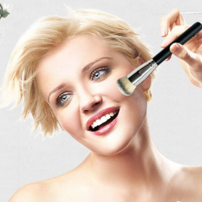 Cọ Che Khuyết Điểm 3 Cây, bộ cọ trang điểm 3 cây, bộ cọ Đầu Tròn Nhỏ 370, Cọ che khuyết điểm tròn 270, Cọ đánh phấn nền tròn Che Khuyết Điểm