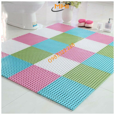 Thảm nhựa lót sàn nhà vệ sinh MHI. Vỉ nhựa lót sàn chống trơn Trải Sàn Nhà Tắm/Vệ Sinh/Nhà Bếp.