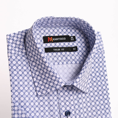 Áo sơ mi Khatoco tay ngắn