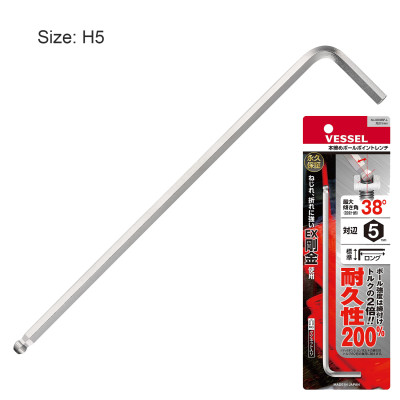 Lục giác No.8200BP-L thân dài đầu vặn tròn Vessel (Nhật Bản)