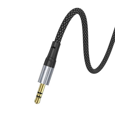 1m Dây Audio 3.5mm tròn mạ vàng 24K, TPE cao cấp - Hàng chính hãng