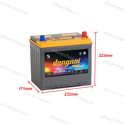 Bình Ắc Quy 12V-60AH, Ắc Quy DONGNAI CMF 55D23L/R