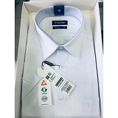 Trắng ngắn tay vải spun