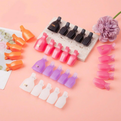 Kẹp Ủ Chân Chống Lem Set 5 Cái Tiện Lợi, Nhựa Bền Chắc, Kích Thước 3.5cm, Kẹp Ủ Móng Chân Làm Mềm Sơn Gel, Thay Thế Giấy Bạc, Làm Nail Nữ