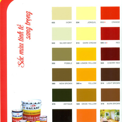 Sơn dầu Galant màu xanh 440 _ lon 3L