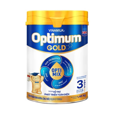 Sữa Bột Vinamilk Optimum Gold 3 Dành Cho Bé Từ 1-2 Tuổi - Hộp Thiếc 1500g