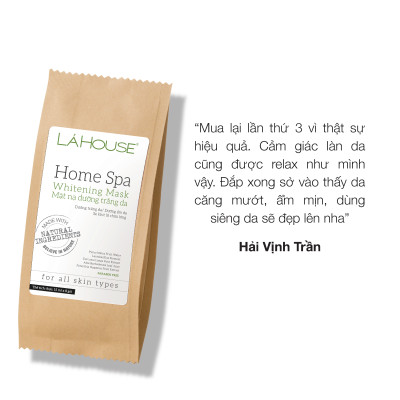 Mặt nạ Lá House Home Spa 15ml*8gói Dưỡng trắng da/ Ngăn ngừa mụn