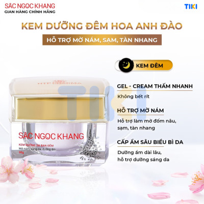 Combo Mờ Nám - Nâng Tông - Bảo Vệ Toàn Diện Kem chống nắng 50g + kem ngày 30ml + kem đêm 30g (Sắc Ngọc Khang Official)