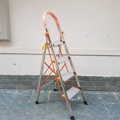 Thang ghế cao cấp Chính hãng ASHI, thân inox, bậc nhôm to: AG04