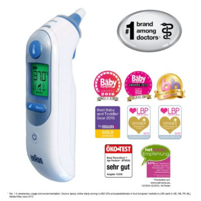 Nhiệt kế đo tai Braun IRT6520 Hàng Chính Hãng