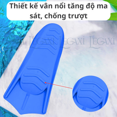 Chân Vịt Bơi Lội Silicon, Chân Nhái Lặn Biển Chuyên Nghiệp Bẻ Cong 90 Mềm Mại Cho Trẻ Em, Người lớn