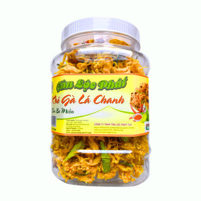 KHÔ GÀ LÁ CHANH COMBO 1KG - MỖI HŨ 500G