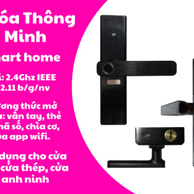 Khóa Cửa Thông Minh - OMG - Khóa Cửa Thông Minh - model X9 Tính Năng Sử Dụng Qua App Điện Thoại mạng wifi